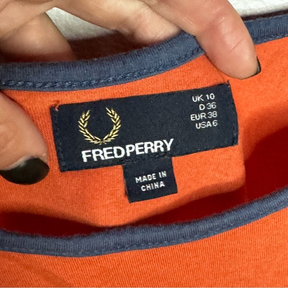EUC Fred Perry tank top. Two tone color. - Picture 2 of 4